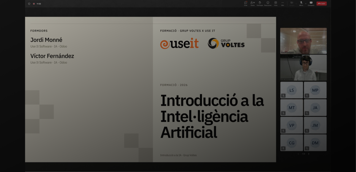 Use It ha impartido una formación de introducción a la inteligencia artificial para el equipo de GRUP VOLTES.